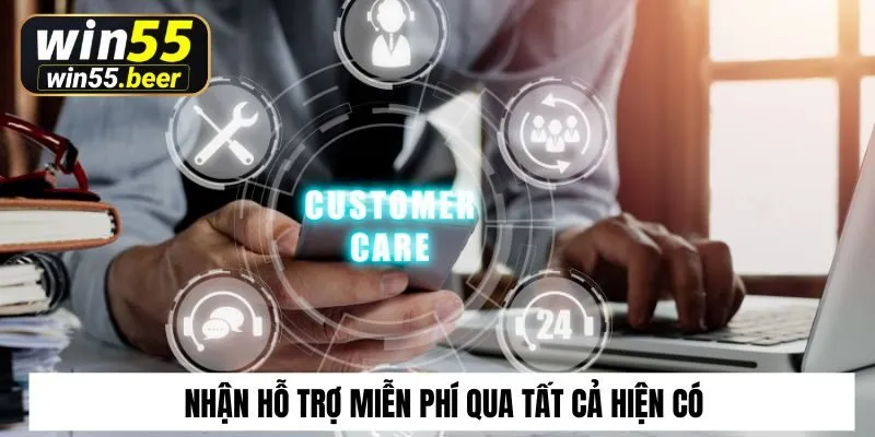 Nhận hỗ trợ miễn phí qua tất cả ứng dụng mạng xã hội hiện có